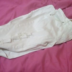 White Ripped Jeans Never Worn 2 Big For Em