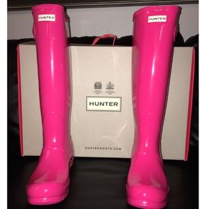 Brand New Pink Hunter Boots✨