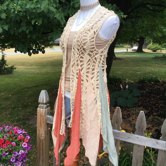 Crocheted Vest ($ FIRM unless bundled-Retail item) - Picture 3 of 4