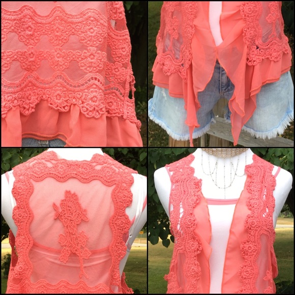 Ruffled Embroidered Vest - Picture 4 of 4