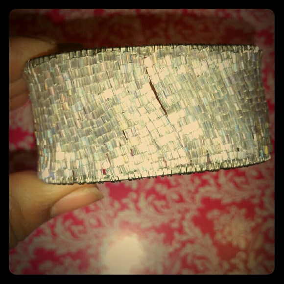 Vintage Jewelry - Vintage iridescent cuff