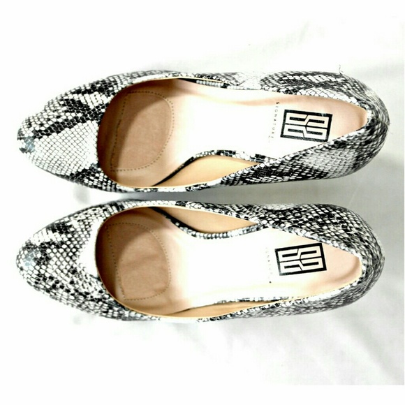 ☆HP☆ Trendy Animal Snake Print Basic Career Heels - Picture 5 of 6