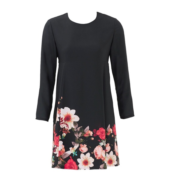 Cynthia Steffe CeCe Black Carnation Dress Sz 12