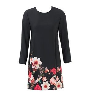 Cynthia Steffe CeCe Black Carnation Dress Sz 12