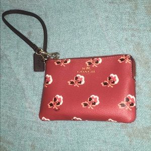 Coach wristlet leather wallet