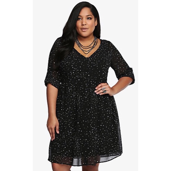 Torrid Star Print Shirt Dress