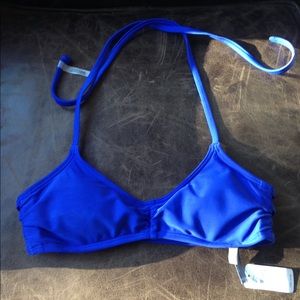 NWT Aerie Royal Blue Strappy Swim Bandeau XS