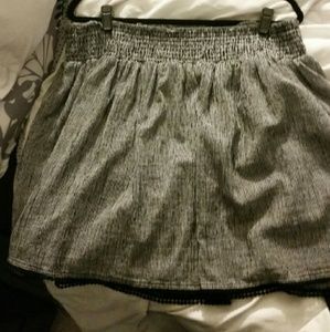 Black and white stripped skirt size XL