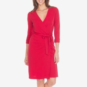 Classic Red Wrap Dress