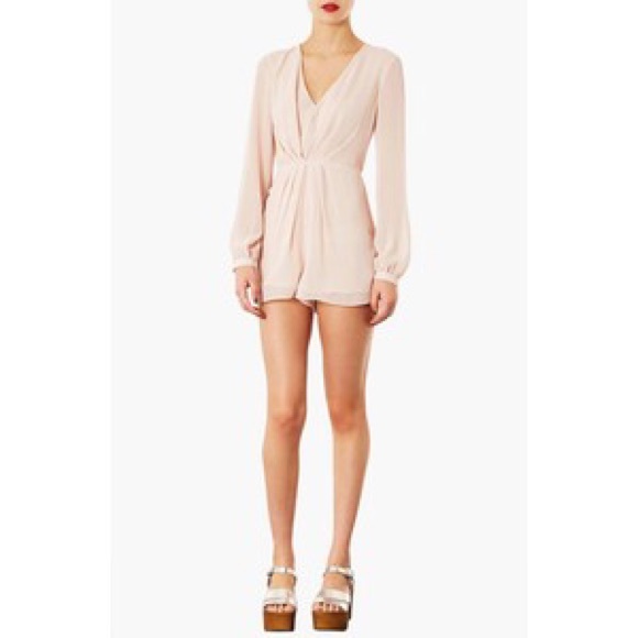 Petite Topshop Champagne romper