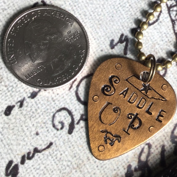 🏇Saddle Up🏇 Guitar Pick 🏇Custom Design - Picture 3 of 4