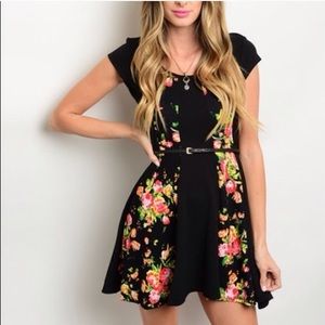 Fit and Flare Floral Dress