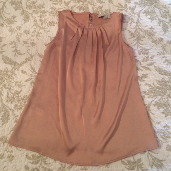 Loft Ann Taylor XXSP Blush Blouse