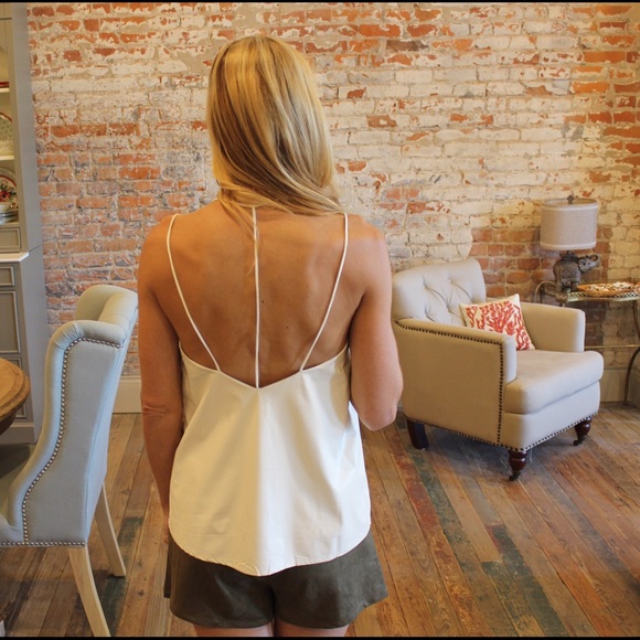Cream vegan leather tank - Picture 3 of 3