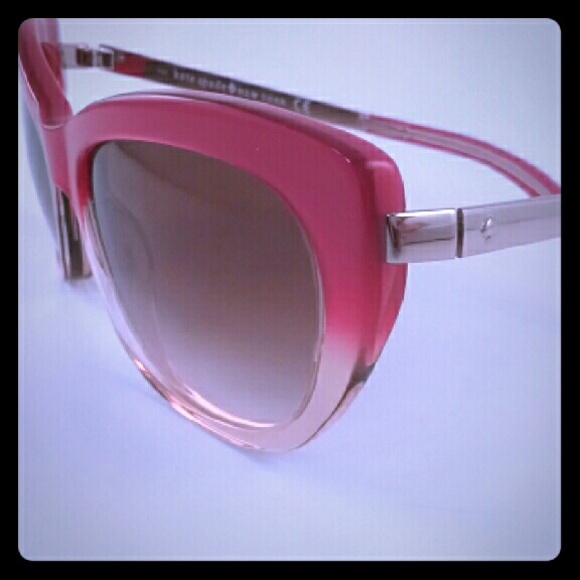Kate Spade pink and gold cat eye Jayna Sunglasses