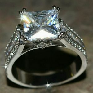 .925 Sterling Silver, AAA Czs, NWT, Size 7
