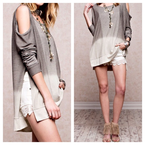 ❗️Cold Shoulder Ombre Tunic - Picture 3 of 3