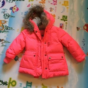 J. Crew Crewcuts Girls Fur-Lined Hooded Coat