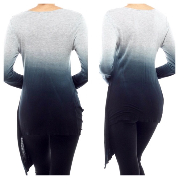 ❗️Nightfall Ombre Dip Dye Cape Tunic slip dress - Picture 2 of 4