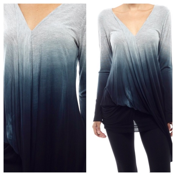 ❗️Nightfall Ombre Dip Dye Cape Tunic slip dress - Picture 3 of 4
