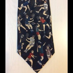 Vintage Tattersall Men's Silk Tennis Player Tie