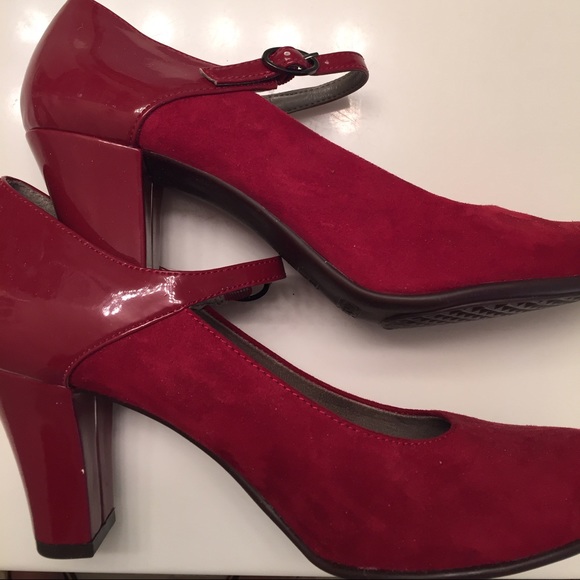 Aerosoles Red Mary Jane Pumps