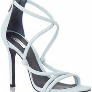 SCHUTZ Nobuck Tourmaline Heel Sandal