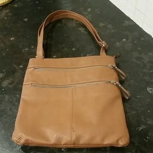 Womens faux leather crossbody handbag
