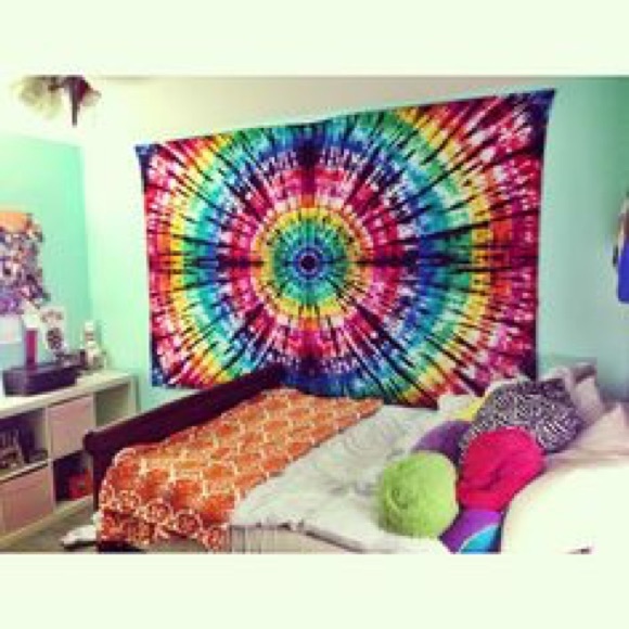 Custom Tie dye hippie tapestry - Picture 3 of 4