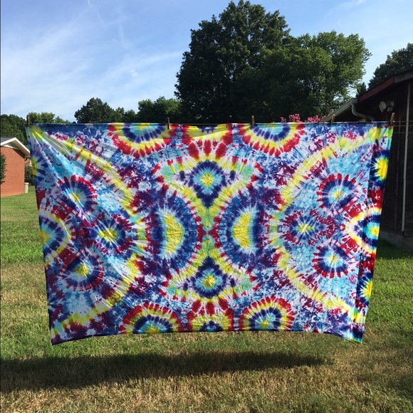 Custom tie dye hippie tapestry