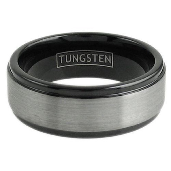 Beautiful Black & Silver Tungsten ring - Picture 2 of 2