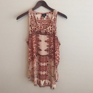 Mossimo patterned dressy tank
