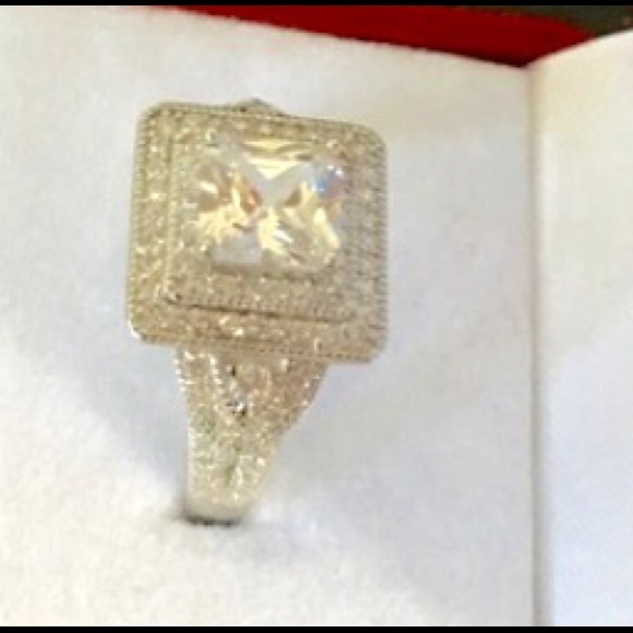 Jewelry - Simulated diamond Sterling silver