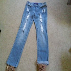 On Trend Frayed and Jeans