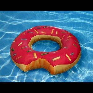 42" pink sprinkle donut pool float