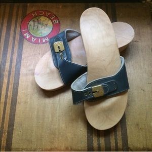 Dr Scholls size 8, navy as revived by Jcrew!