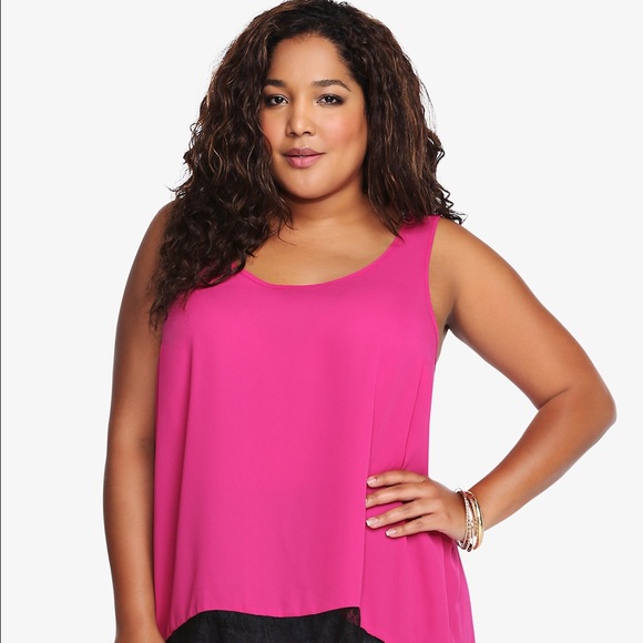 Georgette Split Back Lace Top