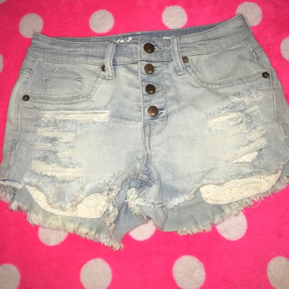 High rise jean shorts!!! size 2