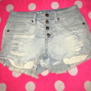 High rise jean shorts!!! size 2