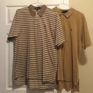Two knit Polo shirts