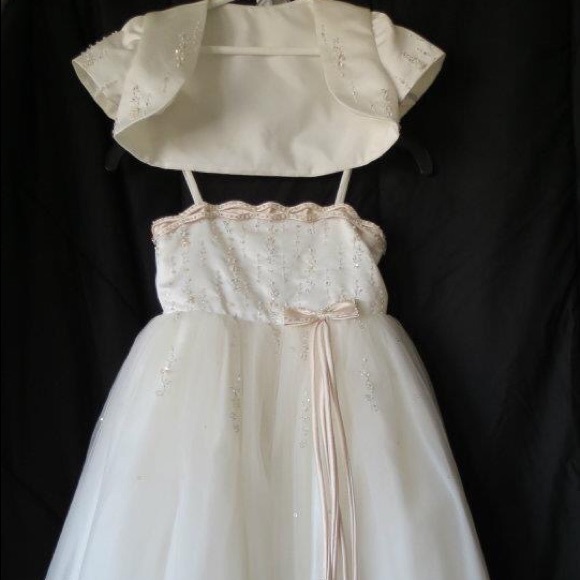 Formal champagne dress size 5/6