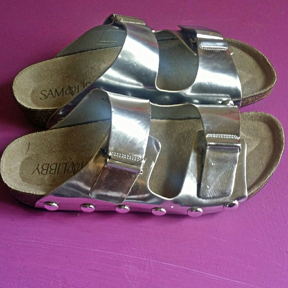 Two Strap Silver Sandal
