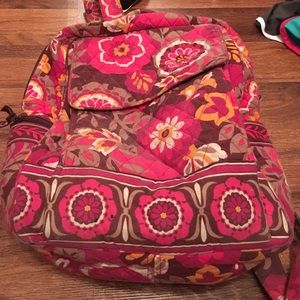 Vera Bradley backpack,purse,wallet,& makeup purse.