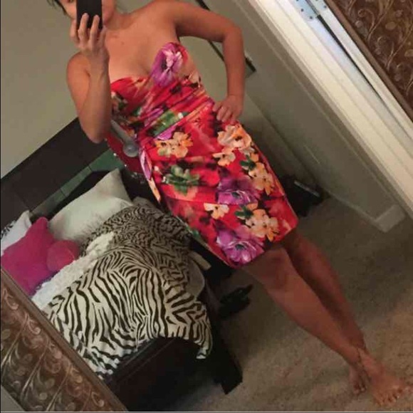 Red Floral Dress