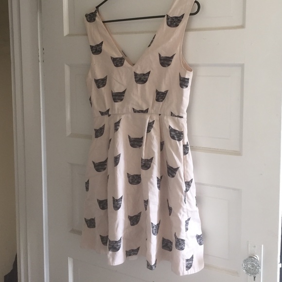 Anthropologie abstract cat dress