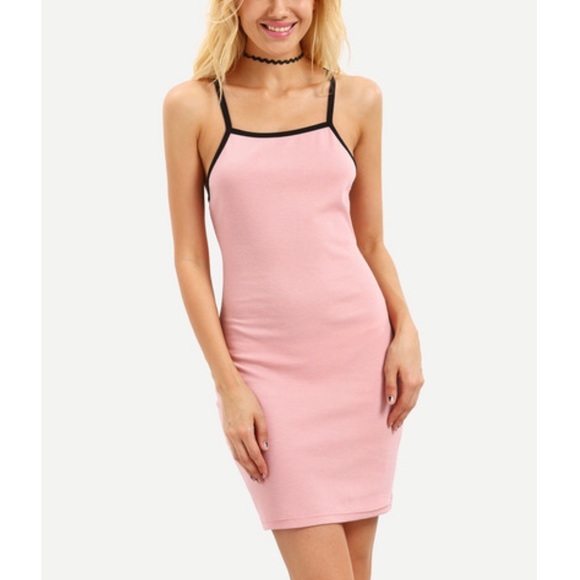 Tea n Cup Dresses & Skirts - CLOSETCLEANOUT-Pink Crisscross Dress