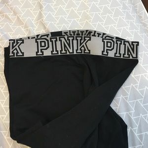 Grey and black PINK BY VS Yoga Leggings!