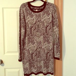 Forever 21-Black and White Sweater dress