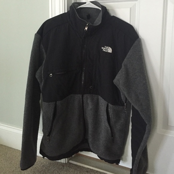 Grey North Face fleece jacket