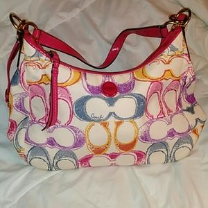 Multicolor Coach handbag